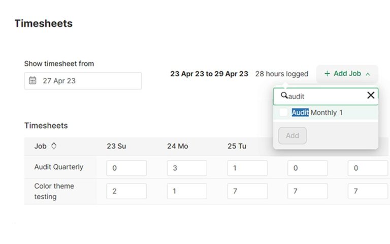 Empowered Employees → Timesheets