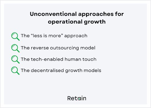 Scaling professional services: Unconventional approaches for operational growth